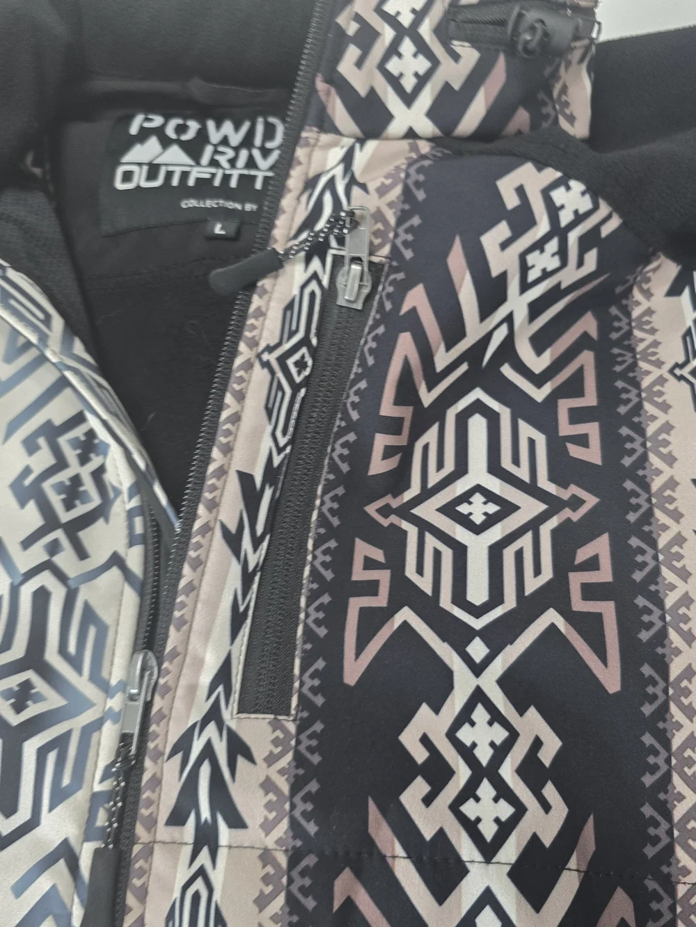 Powder River Outfitters Aztec Softshell Jacket Large Western Rodeo Coat - Picture 2 of 13